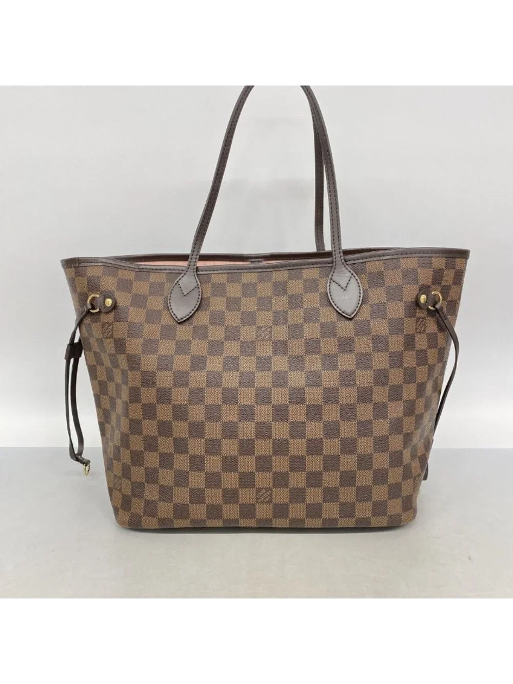 Louis Vuitton Tote Bag Damier Neverfull MM Ebene Rose Ballerine